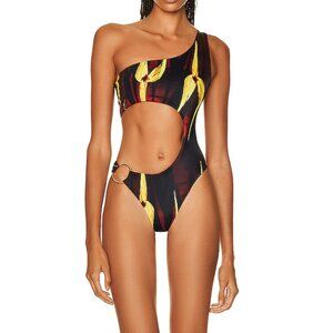 Louisa Ballou, Half Moon One Piece Swimsuit | Size: S